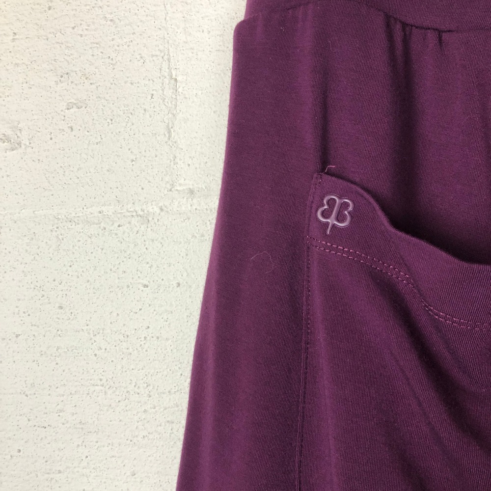 Betabrand Womens All Day Flowy Split Leg Pull On Pants Size XL P Purple - Picture 4 of 11